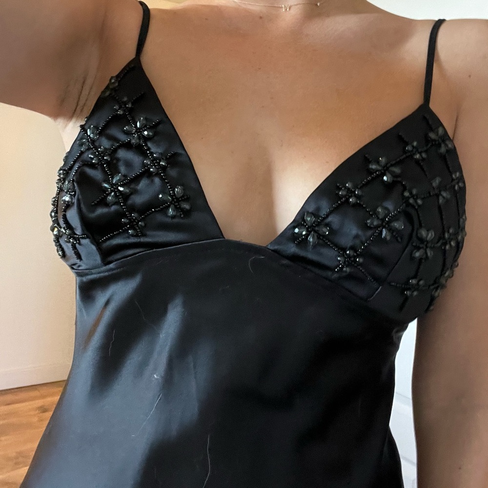 Zara silk beaded dress